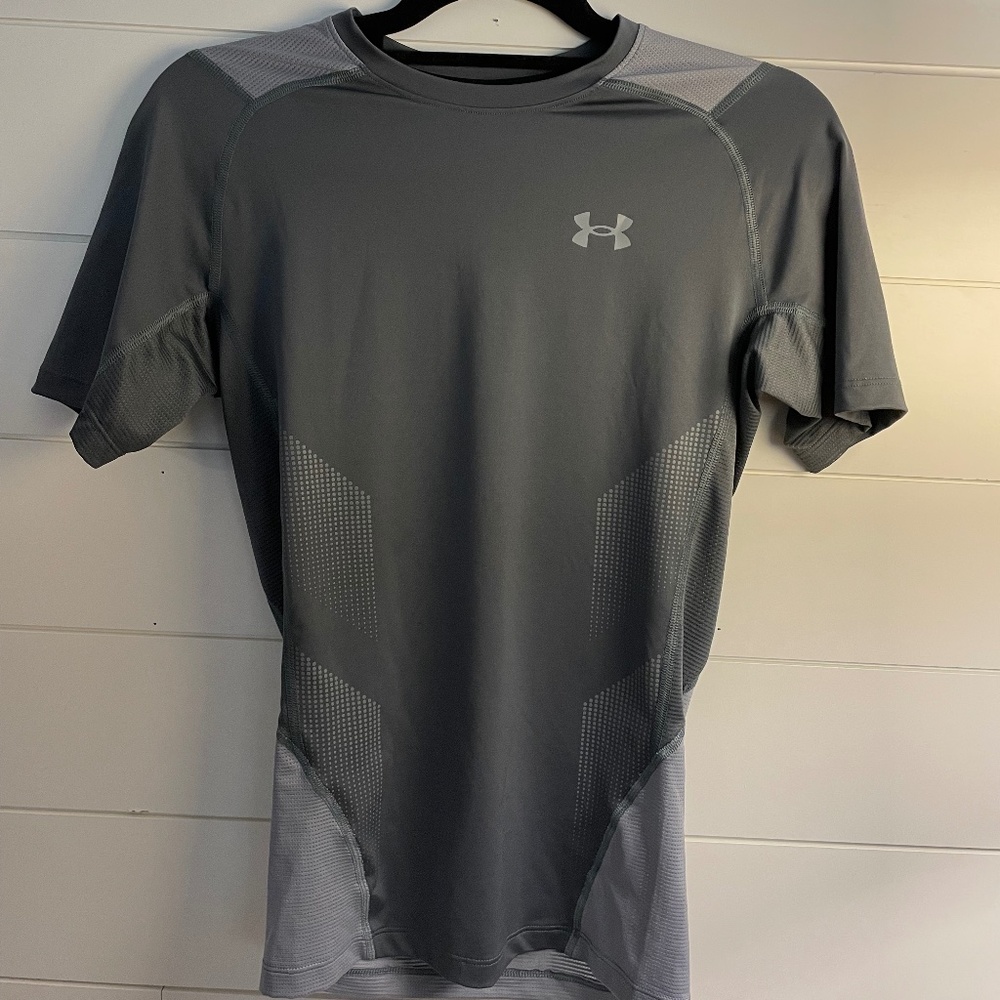 Under Armour Grey Compression Shirt - Mens Medium